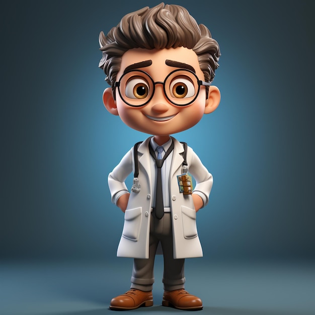 personagem médico 3D