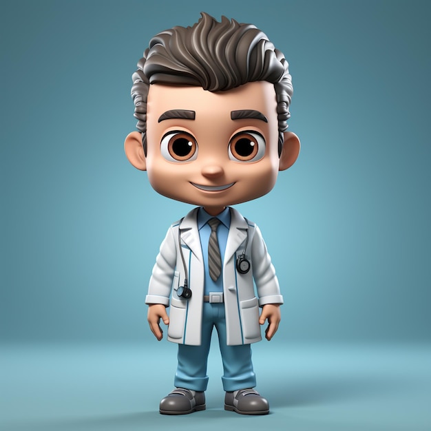 personagem médico 3D