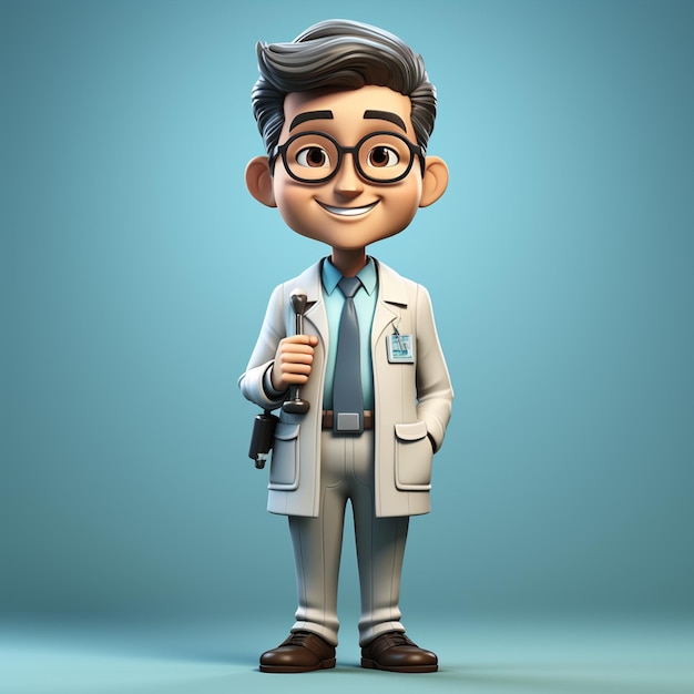 personagem médico 3D