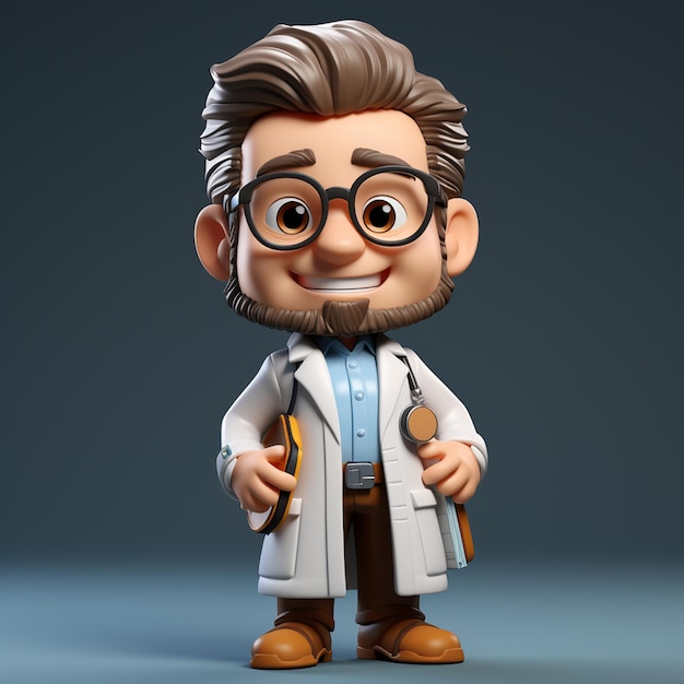 personagem médico 3D