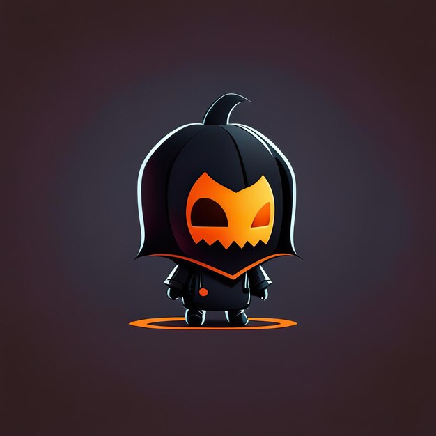 Personagem minimalista de halloween Generative AI