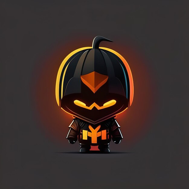 Personagem minimalista de halloween Generative AI