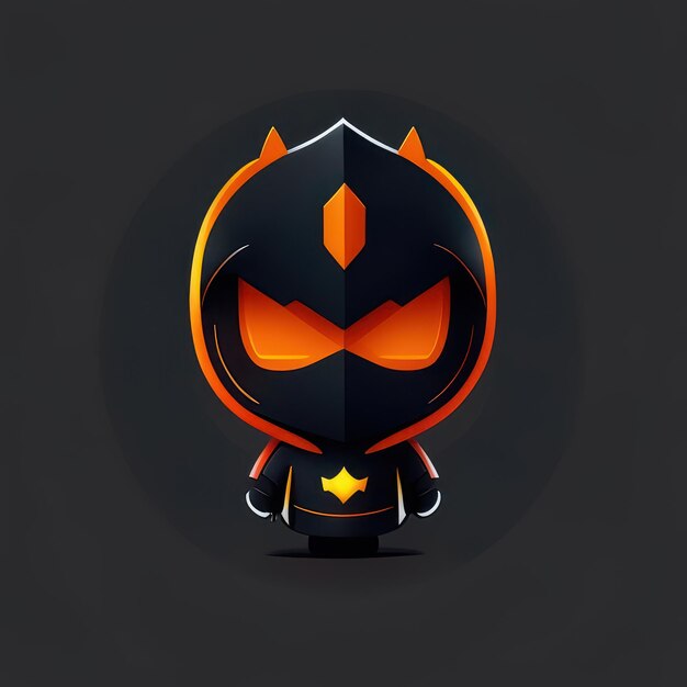 Personagem minimalista de halloween Generative AI