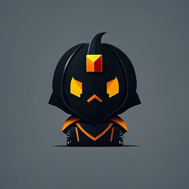 Personagem minimalista de halloween Generative AI