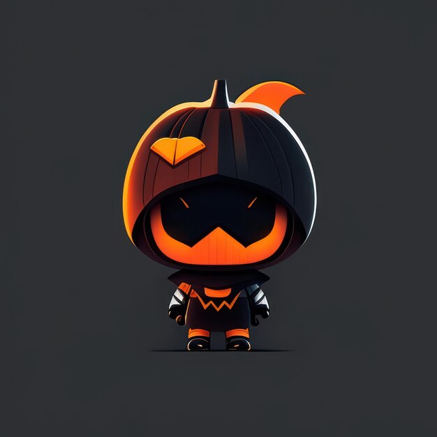 Personagem minimalista de Halloween IA generativa