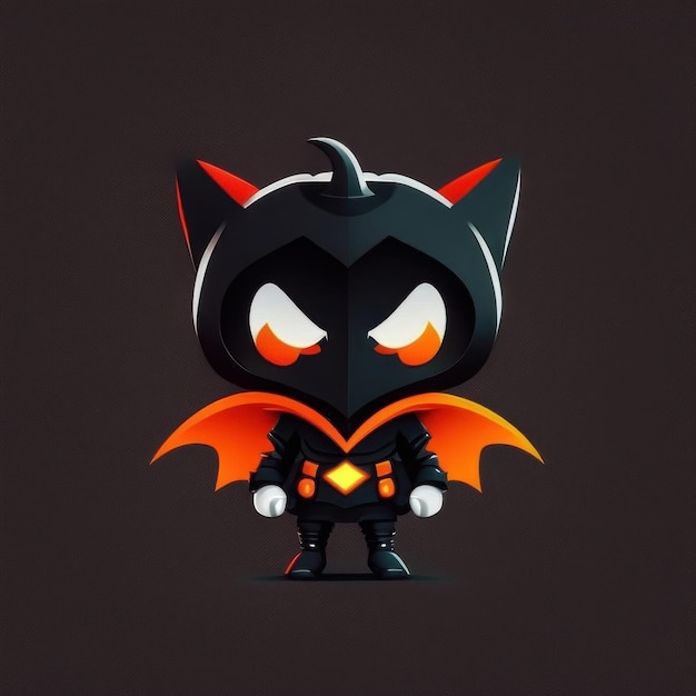 Personagem minimalista de Halloween IA generativa