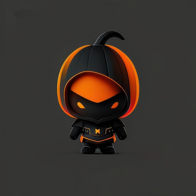 Personagem minimalista de Halloween IA generativa