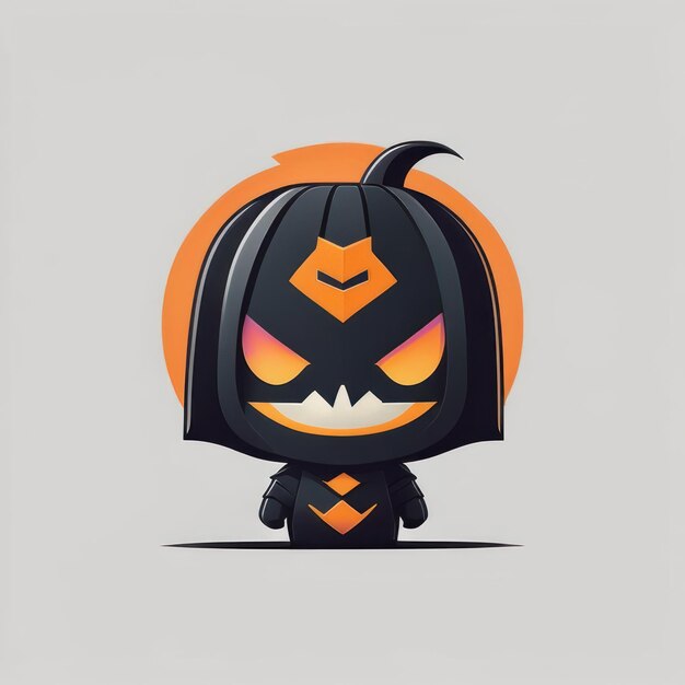 Personagem minimalista de Halloween IA generativa