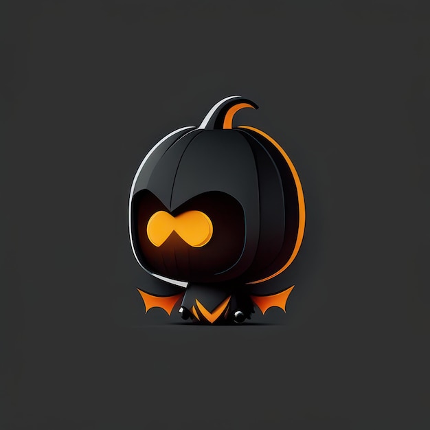 Personagem minimalista de Halloween IA generativa