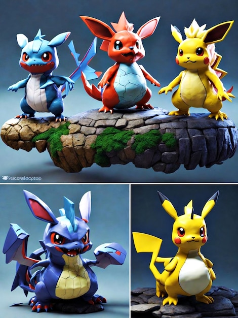 Personagem pokémon 3d