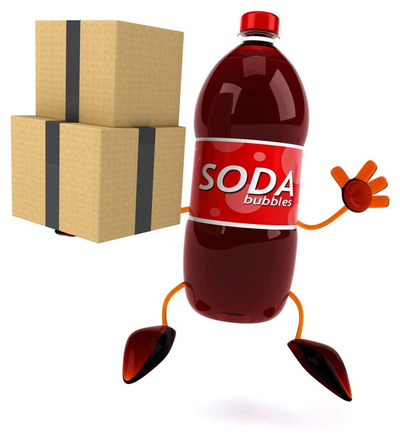 Personagem Soda 3D