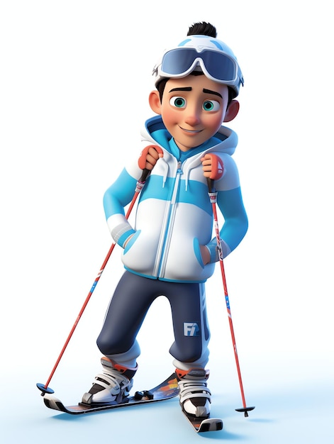 Personagens 3D retratam atleta Ice Hokey