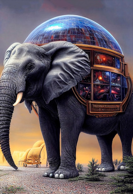 Foto personagens de animais para cartoons ilustração de elefantes para publicidade de jogos de cartoons mídia impressa