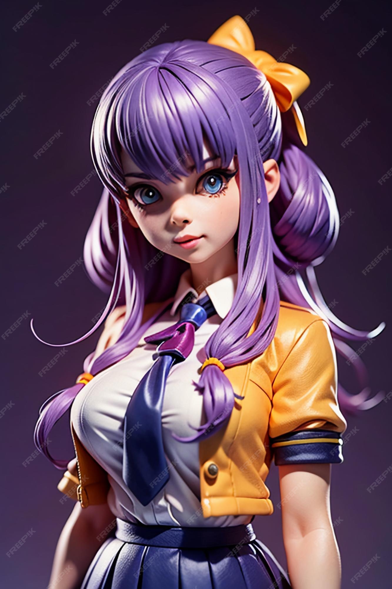 Personagens em forma de desenhos animados, modelos de meninas jovens e  bonitas, bonecas renderizadas em 3d, bonecas de anime feitas à mão