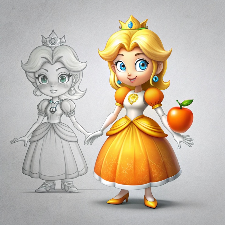 Foto personagens lúdicos com temas de frutas para design criativo de embalagens