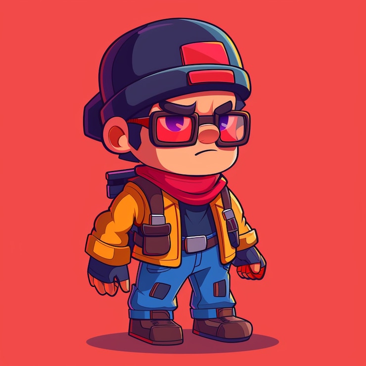 Foto personagens no estilo de brawl stars