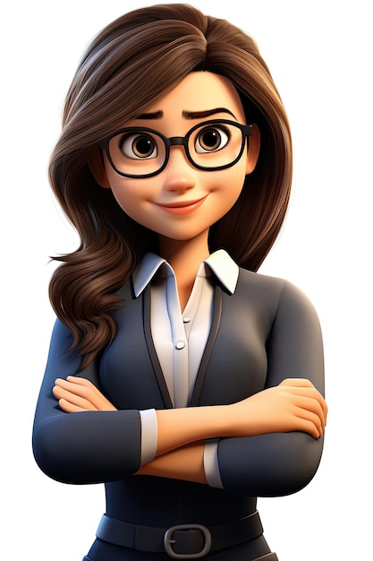 Personaje en 3D mujer de negocios