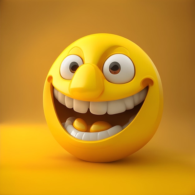 Personaje 3D sonriente