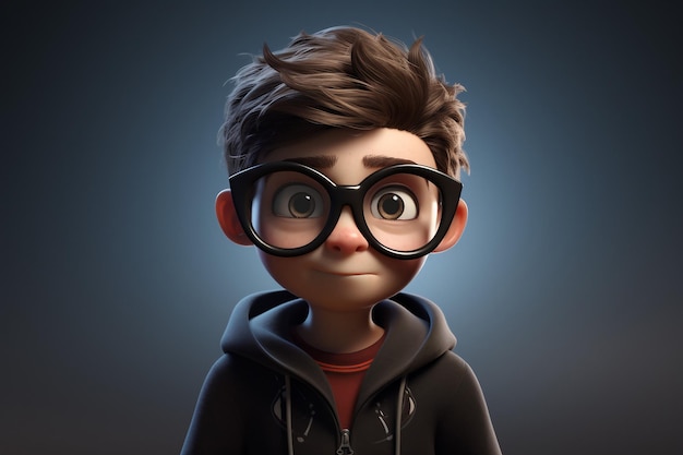 Personaje 3D SpiderBoy con gafas