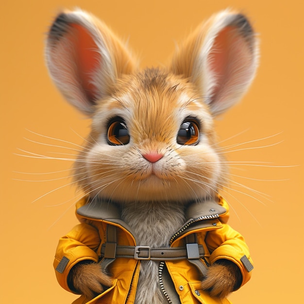 Un personaje animal lindo en 3D