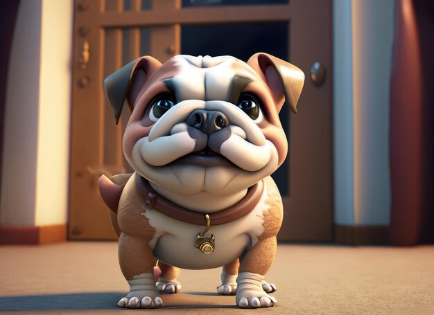 Foto el personaje de bulldog 3d