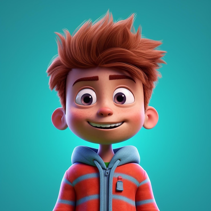 personaje de chico avatar 3d