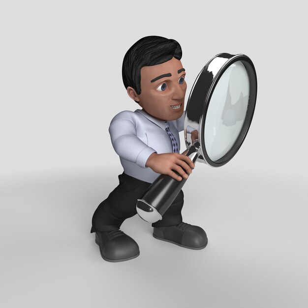 Personaje comercial de dibujos animados en 3D