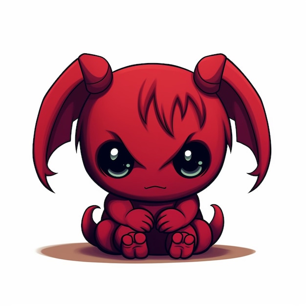 un personaje del diablo rojo con grandes ojos y una gran nariz roja.