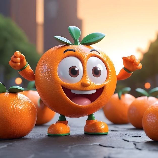 Personaje de dibujos animados 3D de Clementine