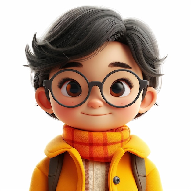 Personaje de dibujos animados en 3D.