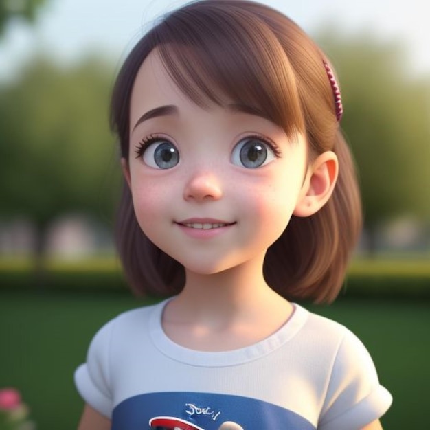 Personaje de dibujos animados en 3D