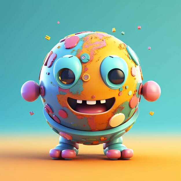 personaje de dibujos animados en 3D