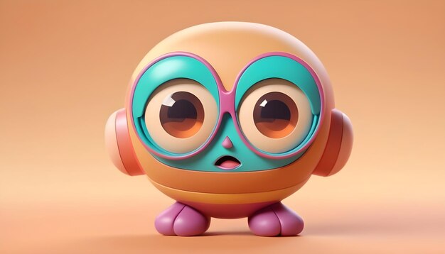 Personaje de dibujos animados en 3D