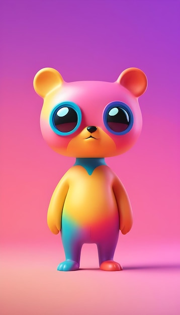 Personaje de dibujos animados en 3D