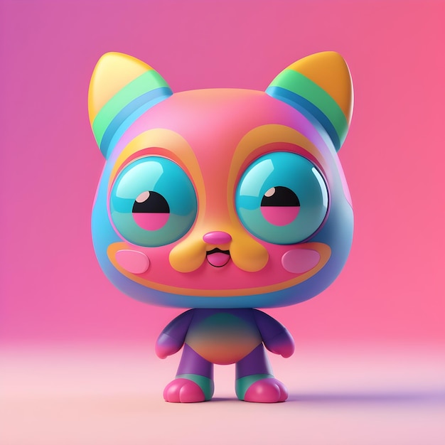 Personaje de dibujos animados en 3D