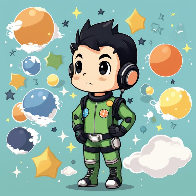 Personaje de dibujos animados de Astro Boy IA generativa