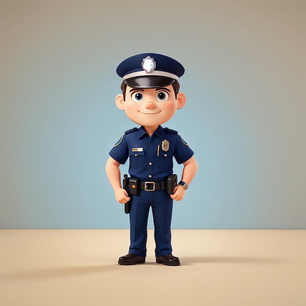 un personaje de dibujos animados con una gorra azul y un fondo azul