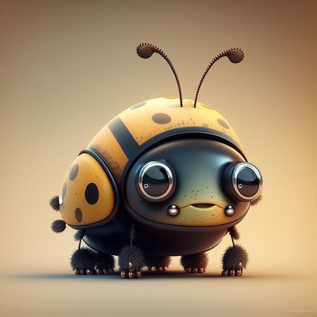 Personaje de dibujos animados lindo Lasy Bug