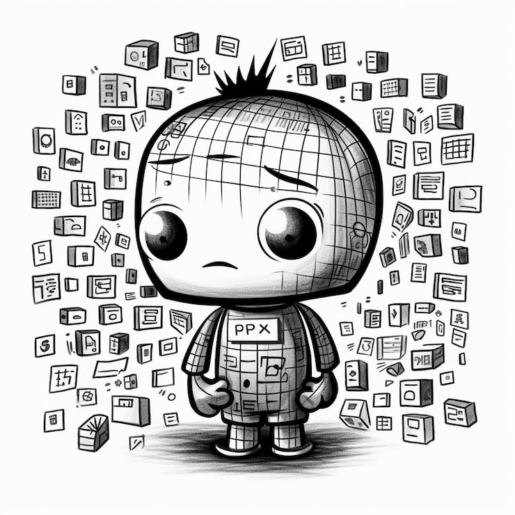 Foto un personaje de dibujos animados con la palabra "t" escrita