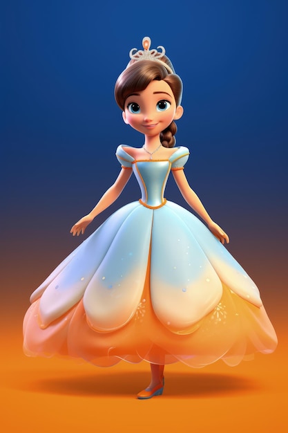 Un personaje de dibujos animados de las princesas de disney.