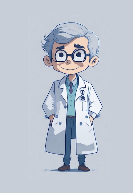 Un personaje de dibujos animados de la serie doctor que