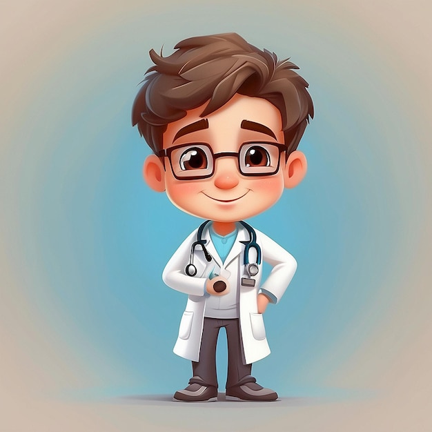 Personaje de doctor en 3D