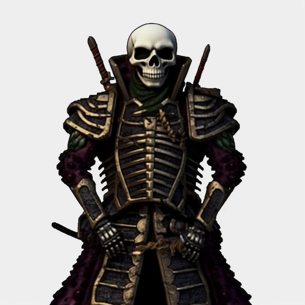 personaje de esqueleto oscuro