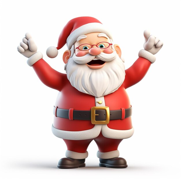 El personaje generativo de Santa Claus en 3D