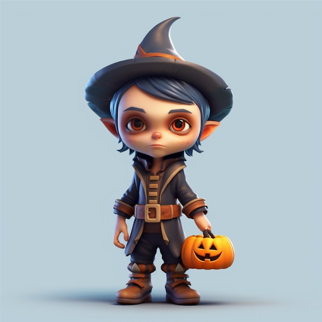 personaje de halloween 3d