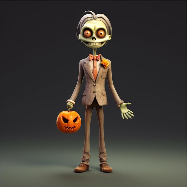 personaje de halloween 3d