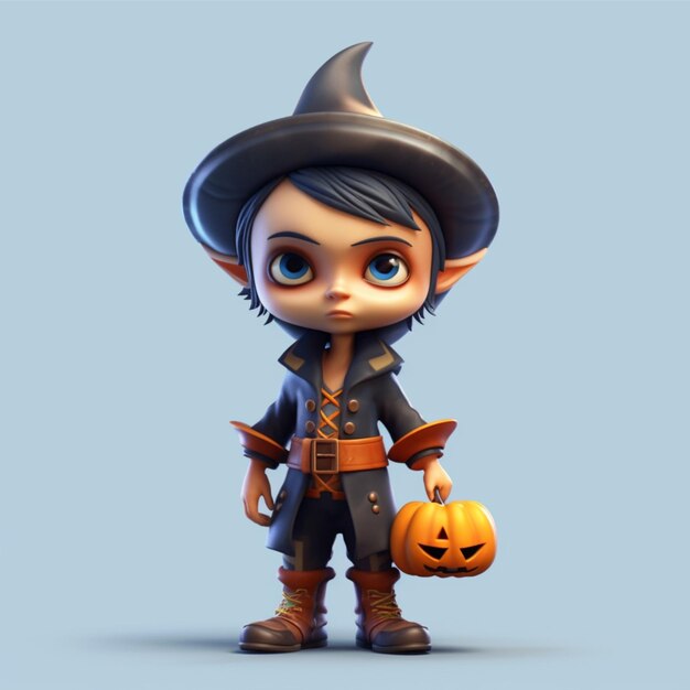 personaje de halloween 3d