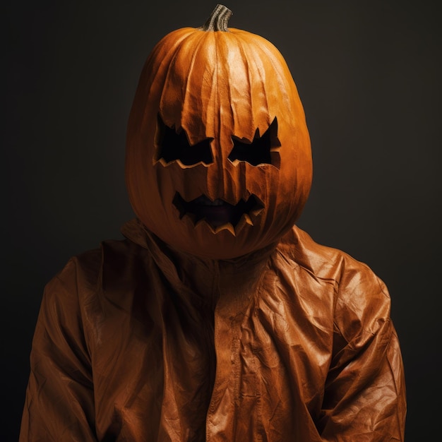 Un personaje de Halloween sin rostro espeluznante