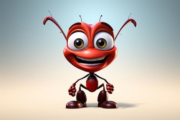 Foto el personaje de la hormiga de dibujos animados