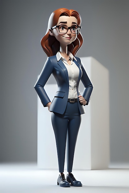 Personaje de ilustración 3d hecho con IA generativa